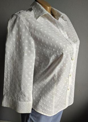 Блуза із 100% бавовни з вишивкою плюмети, monndonna5 фото
