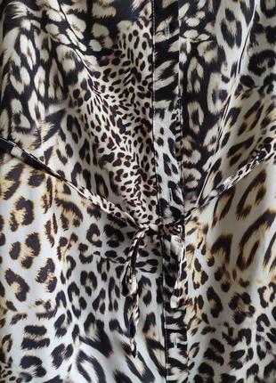 Брендовое женское платье рубашка с леопардовым принтом летнее красивое lipsy лондон5 фото