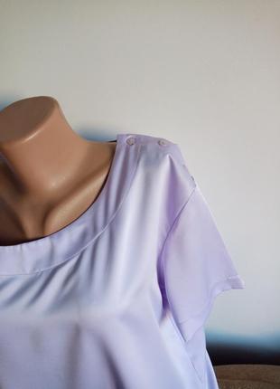 Елегантна светлосиреневая блуза, р 242 фото