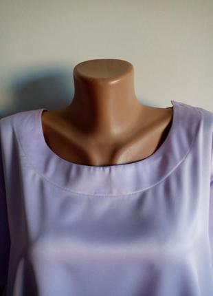 Элегантная светлосиреневая блуза, р 243 фото