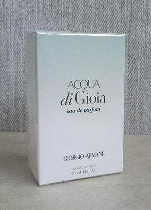 Giorgio armani acqua di gioia 30 мл для женщин (оригинал)1 фото