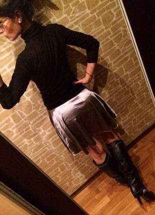 Эффектная атласная юбка morgan3 фото