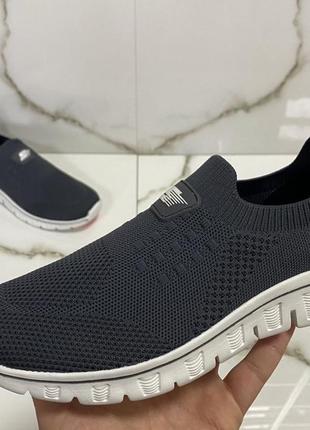 Кросівки літні без шнурка під скетчерс (skechers) з 36 по 45