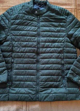 Демисезонная лёгкая куртка livergy l xl хаки. стеганая утепленная  ветровка6 фото