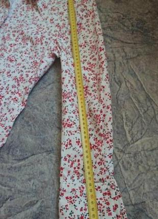 Винтажная женская рубашка цветочный принт хлопок9 фото