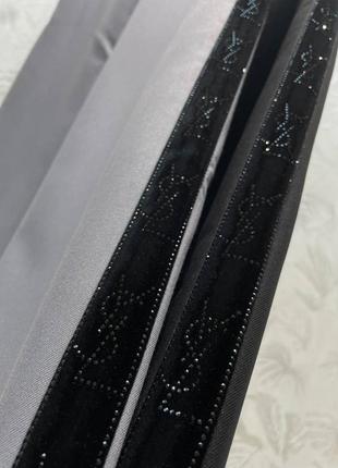 Штани брюки в стилі ysl з поясом клеш палаццо сірі чорні ділові7 фото