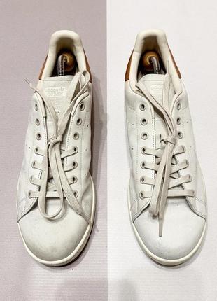 Мужские оригинальные кроссовки adidas stan smith кожаные 46 размер5 фото