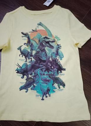 Футболка, футболка для мальчика, х/б футболка, футболка с динозаврами2 фото
