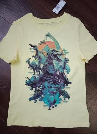 Футболка, футболка для мальчика, х/б футболка, футболка с динозаврами6 фото