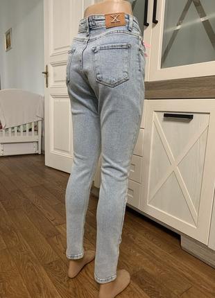 X-ray женские зауженные джинсы турецкие туречки облегающие светлые6 фото
