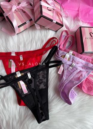 Стринги с двойной резиночкой victoria’s secret pink оригинал3 фото