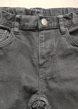Штани, джинси чорні, h&m, р. 122/1284 фото