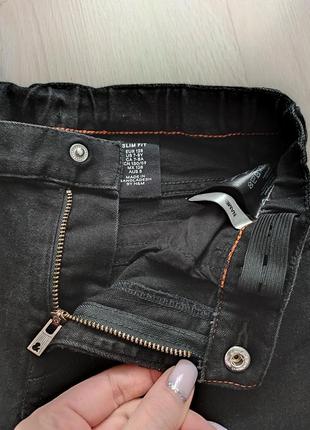 Штани, джинси чорні, h&m, р. 122/1286 фото