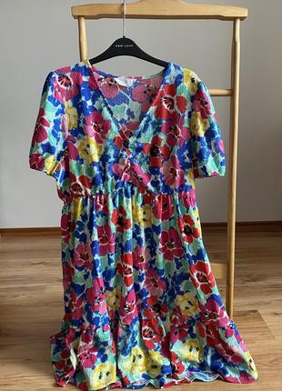 Платье с рукавами фонариками primark 3xl