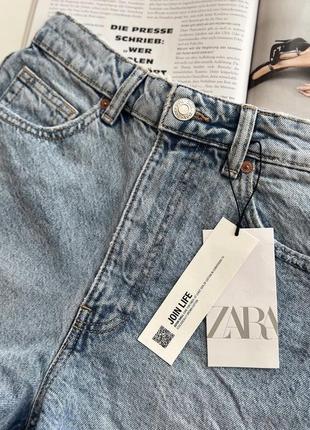 Нові джинсові шорти zara модель mom fit8 фото