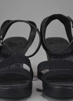 Crocs leigh wedge босоніжки сандалі крокси жіночі. оригінал. w8/38 р./24.5 см.4 фото