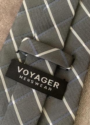 Краватка voyager mens wear сіра карта8 фото