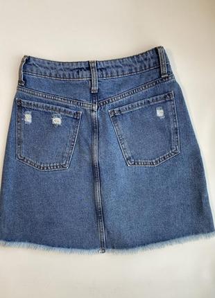 Джинсова спідниця 32 розмір (xs-s) юбка джинсовая 32 размер2 фото