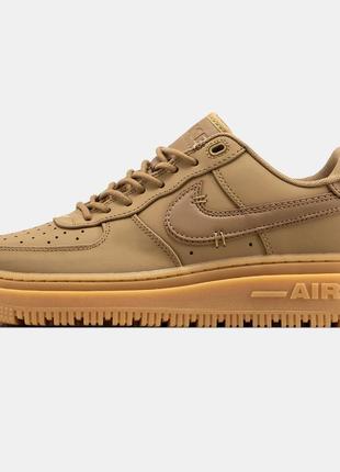 Кросівки чоловічі nike air force 1 luxe бежеві, найк аїр форс люкс, низькі, форси, унісекс