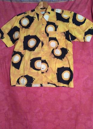 Мужская рубашка с коротким рукавом  «styled in paris».