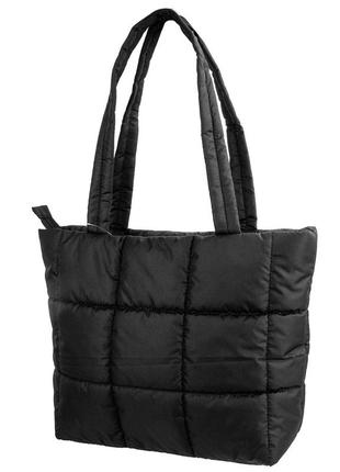Жіноча повсякденна сумка (шопер) чорна eterno get121-2