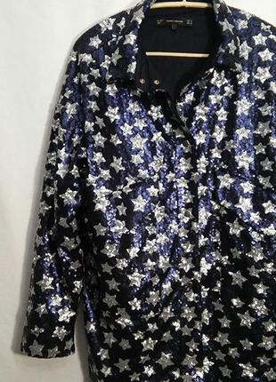Zara trafaluc collection, куртка рубашка в звезды7 фото
