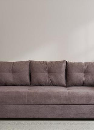 Диван прямий розкладний двоспальний з нішами для білизни в бильцях та корпусі  "оскар"