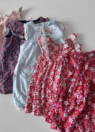 Платье на девочку вещи, на девочку, 3-6 месяца, вещи на новорожденных,1 фото