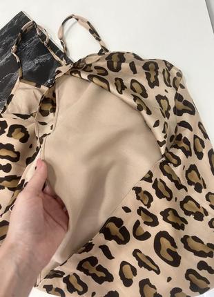 Armani exchange леопардове довге плаття, витончена максі сукня в підлогу з красивою спинкою8 фото