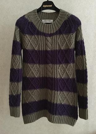 Шерстяной свитер крупная вязка gerard darel