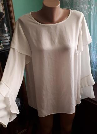 Блуза легенька великий розмір большой блузка размер  блузка фірмова1 фото