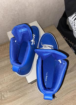 Синие высокие кеды (как nike, adidas, puma, converse )4 фото