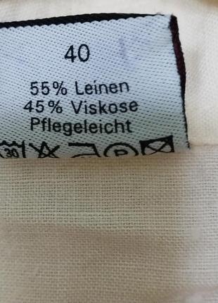 Сорочка блузка р.50-52/l avitano льон/віскоза2 фото