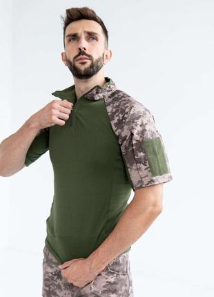 Военная футболка убакс короткий рукав зу хаки пиксель