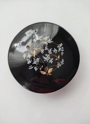 Limoges, фарфоровая шкатулка, ручная роспись цветов ,франция