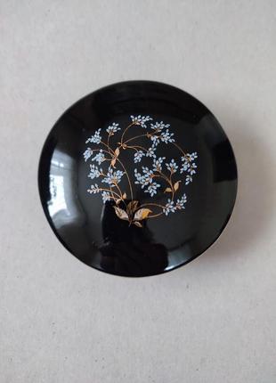 Limoges, фарфоровая шкатулка, ручная роспись цветов ,франция