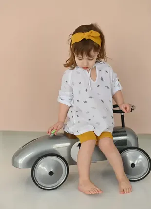 Муслиновая туника, от 9 месяцев до 8 лет, 100% органический хлопок, муслин