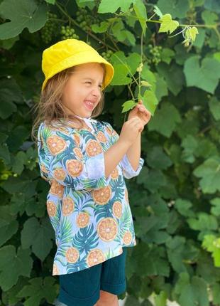 Муслиновая туника, от 9 месяцев до 8 лет, 100% органический хлопок, муслин