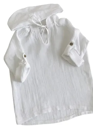 Муслиновая туника, от 9 месяцев до 8 лет, 100% органический хлопок, муслин