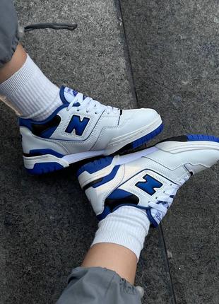 Жіночі кросівки new balance 550 white blue