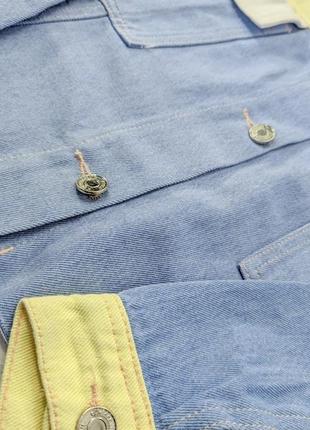 Джинсова куртка у ніжних відтінках. якісна джинсовка від missguided5 фото