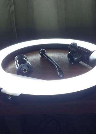 Комплект блогера кольцевая лампа 26 см + штатив 2 метра8 фото