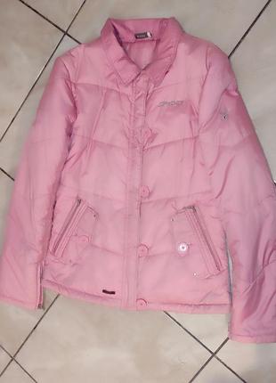 Весенняя куртка ветровка spyder розовая1 фото