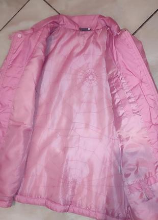 Весенняя куртка ветровка spyder розовая3 фото