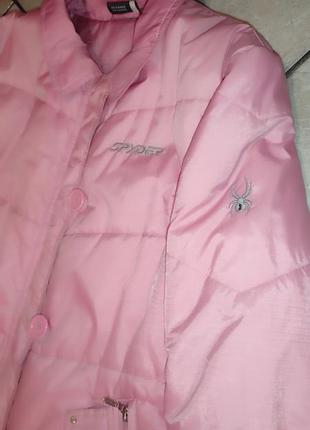 Весенняя куртка ветровка spyder розовая2 фото