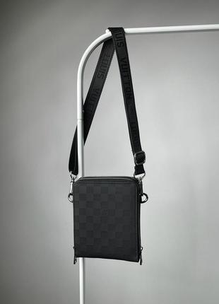 Сумка в стиле louis vuitton s-lock vertical zip bag black chess