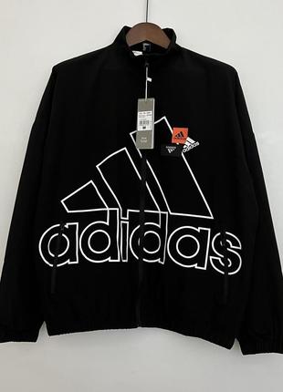 Ветровка адидас распродаж спортивная черная куртка мужская женская унисекс adidas