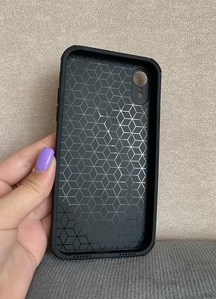 Чехол силиконовый + экозамш для iphone xr4 фото