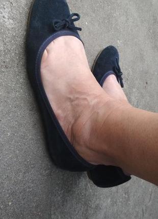 Балетки туфли натуральная кожа замша 41р.2 фото
