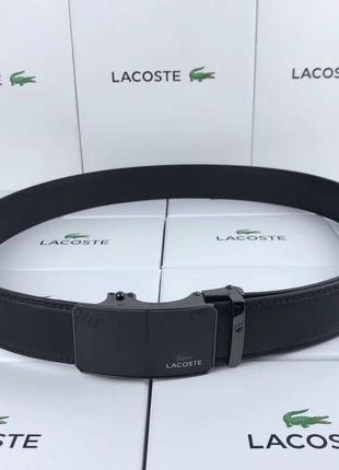 Подарочный набор lacoste мужской ремень черный с пряжкой автомат3 фото